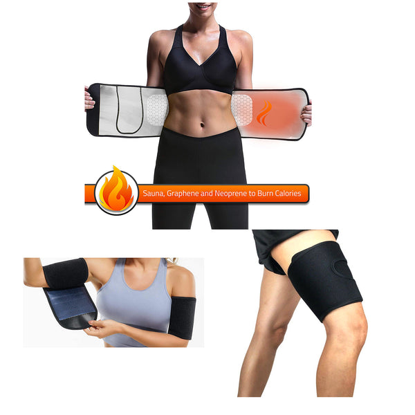 LODAY Neoprene Arms Trimmer Sauna Sweat Bands for Women Men Weight