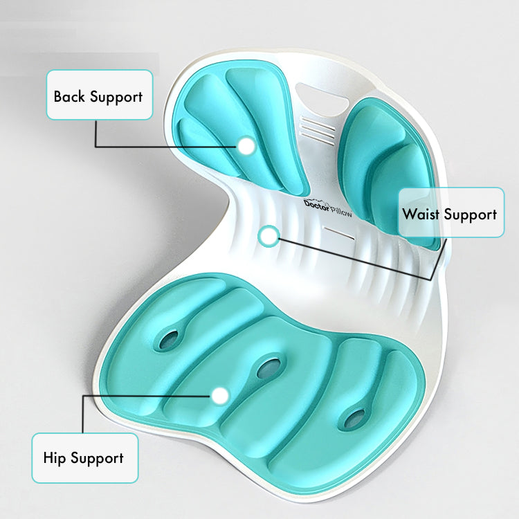 Ergonomic Chair Back Support, Lumbar Support for Good Posture Correction and Back Pain Relief, Perfect for Office Chair, Floor Seat, and Work from Home